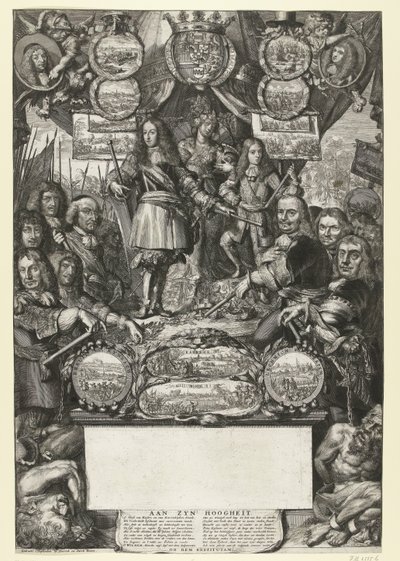 Alegoría de las victorias de Guillermo III en 1673 de Romeyn de Hooghe