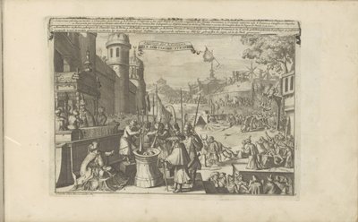 Aziatische straffen Torturas de los asiáticos / Alle Aziatische straffen (título sobre objeto) Las Indias Orientales y Occidentales y otros lugares (título de la serie) de Romeyn de Hooghe