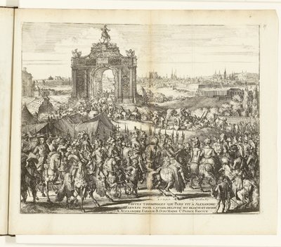 Entrada festiva de Farnesio tras el Relevo de París, 1590 Festes triomphales que Paris fit à Alexandre Farnese pour l