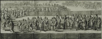 Procesión fúnebre de la Reina María II, 1695 de Romeyn de Hooghe