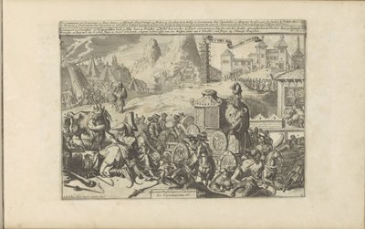 Actos y Ceremonias Religiosas en India Servicio del diablo y los ídolos / Servicio Diabolique et Idolatres des Circassiens, etc. (título sobre el objeto) Les Indes Orientales et Occidentales et autres lieux (título de la serie) de Romeyn de Hooghe