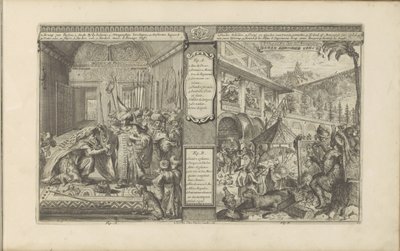 Historia de un servidor público en Persia; tiempo con los mexicanos Historia persa / Histoire de Perse // Veder Schilder Konst / Art de peindre chés les Mexiquains (título sobre el objeto) Les Indes Orientales et Occidentales et autres lieux (título de la  de Romeyn de Hooghe