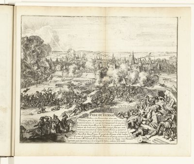 Captura de Tournai, 1581 Prize de Tournay (título sobre el objeto) Guerres de Flandres (título de la serie) de Romeyn de Hooghe