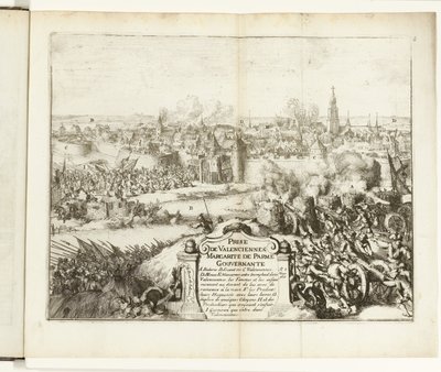 Inname van Valenciennes, 1567 Captura de Valenciennes (título sobre objeto) Guerras de Flandes (título de la serie) de Romeyn de Hooghe