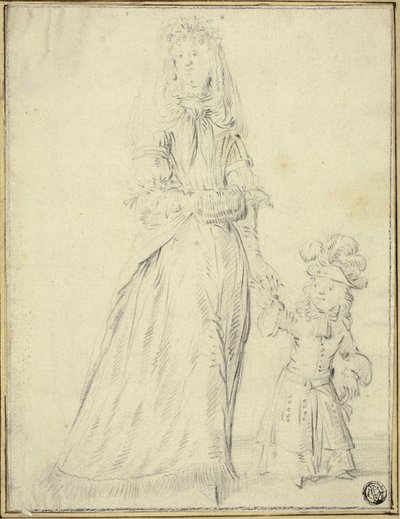 Dama y niño de Romeyn de Hooghe