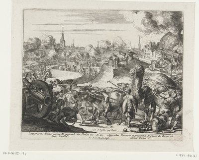 Trincheras de los turcos para Viena Trincheras, baterías y violencia militar de los turcos, etc. para Viena (título sobre el objeto) de Romeyn de Hooghe