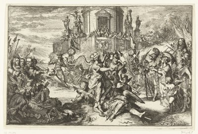Victorias con la llegada de Guillermo III de Romeyn de Hooghe