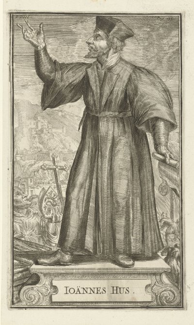 Retrato de John Hus, 1701 de Romeyn de Hooghe