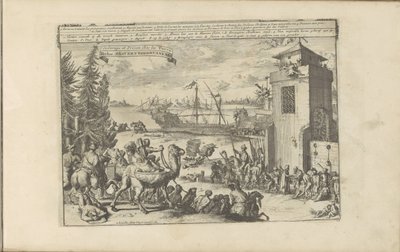 Slaven en gevangenen bij de Turken Turkse slavernij en gevangenis / Slavery and Prison between the Turks (título sobre el objeto) Las Indias Orientales y Occidentales y otros lugares (título de la serie) de Romeyn de Hooghe