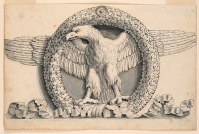 Corona de Hojas de Roble con Águila de Romolo Achille Liverani