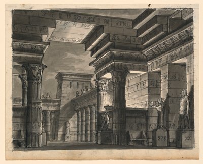 Diseño Escénico, Edificios Egipcios de Romolo Achille Liverani