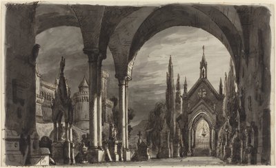 Cementerio de los Ravenswoods, de "Lucia di Lammermoor" de Romolo Liverani