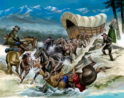 Accidente de camino al Oeste de Ron Embleton
