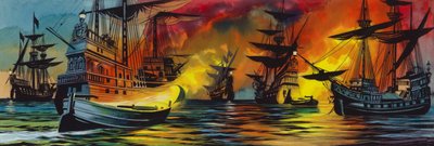 Derrota de la Armada española de Ron Embleton