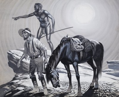 Edward Eyre (1815-1901) (gouache sobre papel) de Ron Embleton