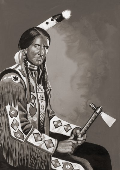 Búho gris (gouache sobre papel) de Ron Embleton