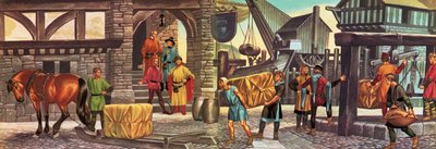 En tiempos de nuestros antepasados: El rugiente comercio de la lana de Ron Embleton