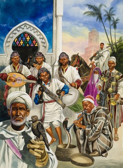 Marrakech (gouache sobre papel) de Ron Embleton
