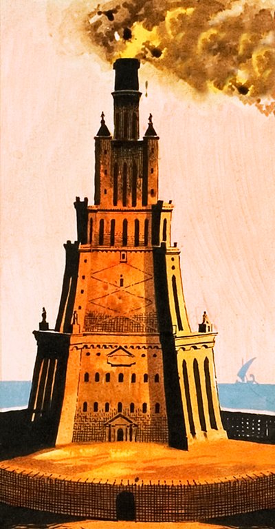 Pharos Light inventado por Ptolomeo de Ron Embleton