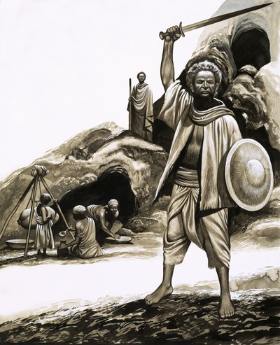 Los Primitivos de Hoy: Los Qara -- Los llaman los Hijos de Saba de Ron Embleton