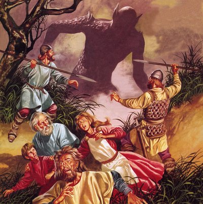 La Leyenda de Beowulf: Grendel -- El terror de las marismas de Ron Embleton