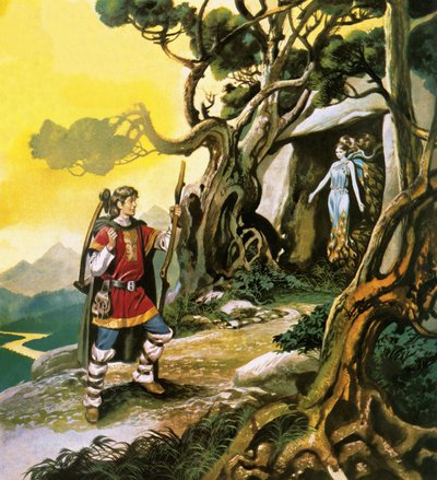 La bruja de la montaña de Ron Embleton