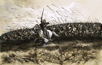 Batalla no identificada (¿Agincourt) de Ron Embleton
