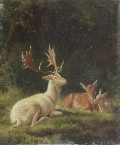 Ciervos en un paisaje de Rosa Bonheur