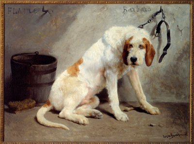 El perro Barbaro después de la caza (Perro de caza) de Rosa Bonheur