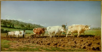 El arado nivernais, el sombrage. Pintura de Marie Rosalie Bonheur (Rosa Bonheur) (1822-1899) 1849 París, museo de Orsay de Rosa Bonheur