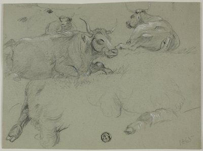 Bocetos de vacas de Rosa Bonheur