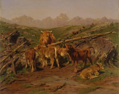 Destete de los terneros, 1879 de Rosa Bonheur