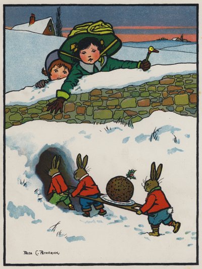 La Cena de Navidad de los Conejitos de Rosa Clementina Petherick