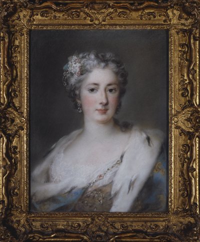 Retrato de una dama con una túnica adornada con armiño de Rosalba Giovanna Carriera