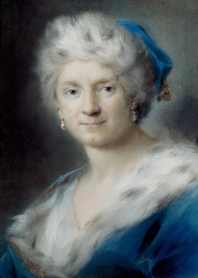 Autorretrato como Invierno, 1731 de Rosalba Giovanna Carriera