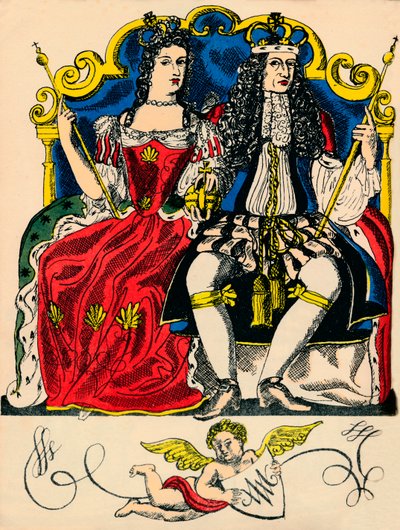 Guillermo III y María II, Rey y Reina de Gran Bretaña e Irlanda desde 1688, 1932 de Rosalind Thornycroft
