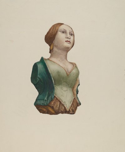 Figura de medio cuerpo de Rosamond P. Gray