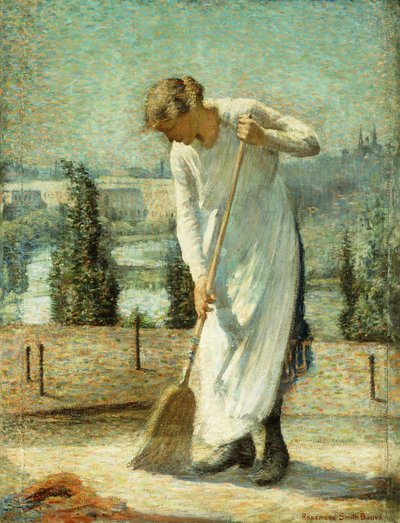 En el tejado (óleo sobre lienzo) de Rosamond Smith Bouve