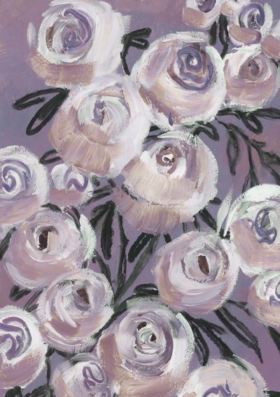 Rosas lavanda suave de Rosana Laiz Blursbyai
