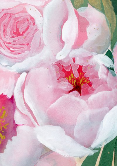 Flor de peonía rosa pálido de Rosana Laiz Blursbyai