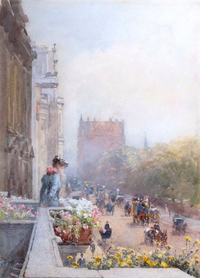 Piccadilly en junio (acuarela) de Rose Maynard Barton