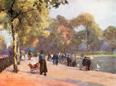 Barcos de vela en el Serpentine de Rose Maynard Barton