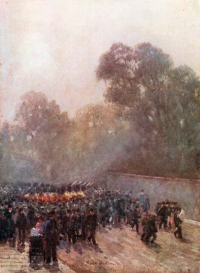 Los guardias marchando cerca del Palacio de St. James de Rose Maynard Barton