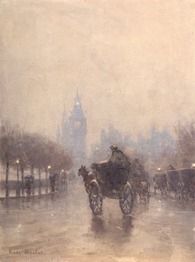 Victoria Embankment (acuarela) de Rose Maynard Barton