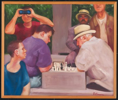 Los jugadores de ajedrez de Rosemarie Adcock
