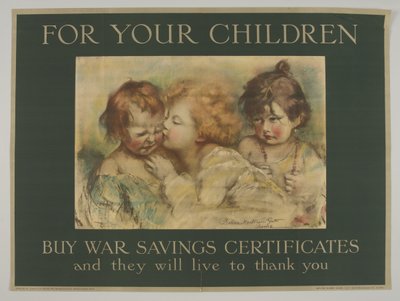 Para sus hijos. Compre certificados de ahorro para la guerra y vivirán para agradecérselo de Rosina Mantovari (after) Gutti