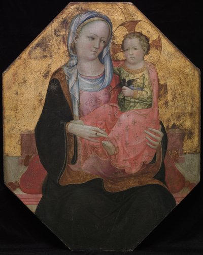 Virgen con el Niño, finales de la década de 1430 (temple sobre madera) de Rossello di Jacopo Franchi