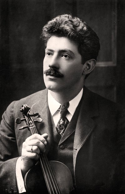 Fritz Kreisler 1875-1962, violinista y compositor estadounidense de origen austríaco, 1907 de Rotary Photo