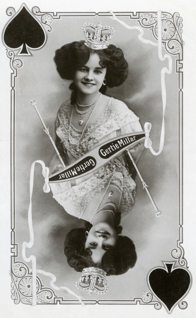 Gertie Millar, actriz y cantante británica, c. 1905 de Rotary Photo