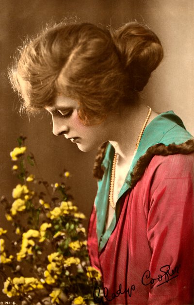 Gladys Cooper 1888-1971, actriz inglesa, principios del siglo XX de Rotary Photo